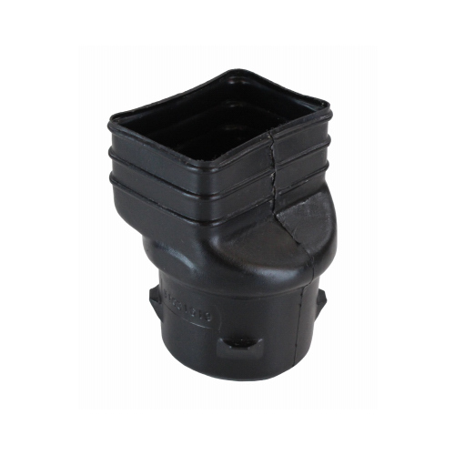 Advance Drainage Systems 0364AA Downspout Adapter 3-1/4" Barb T X 2" D Barb Polyethylene 4" Black