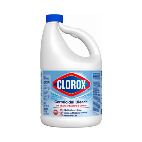 Germicidal Bleach, 121 oz, Liquid, Bleach, Pale Yellow