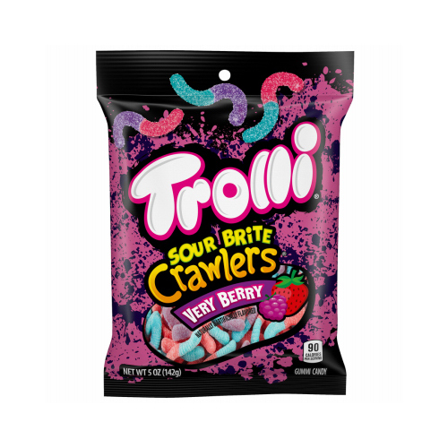 Gummi Candy Sour Brite Crawlers Very Berry 5 oz