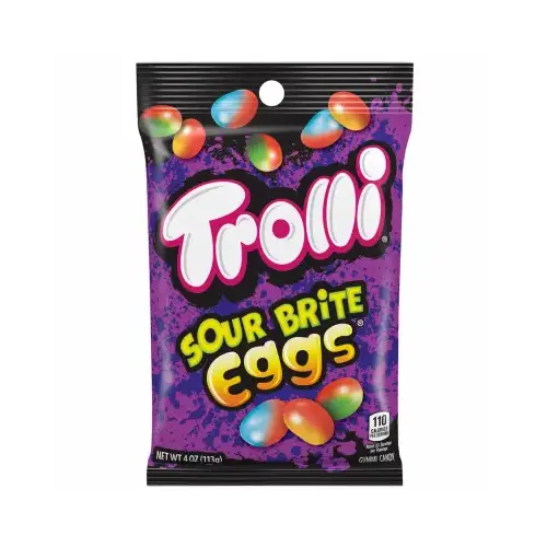 Gummi Candy Sour Brite Eggs Sour 4 oz