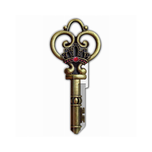 Key Blank Key Shapes Skeleton House Double For Kwikset KW1/11 Multicolored - pack of 5