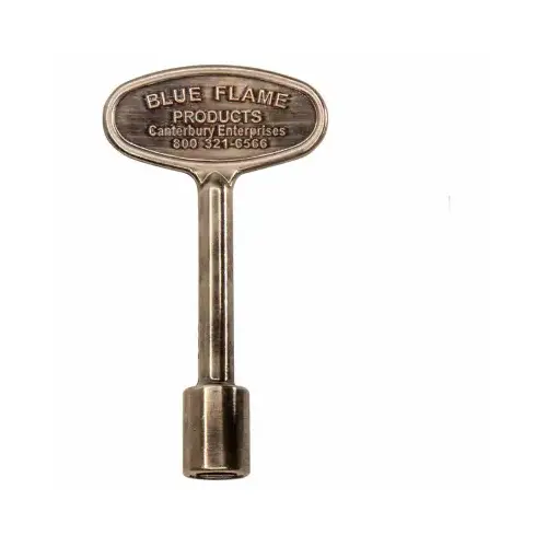 Blue Flame BF.KY.04 Gas Valve Key Silver Antique Brass Zinc Antique Brass