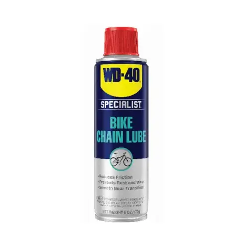 WD-40 390234 Chain Lubricant, 6 oz Aerosol Can, Liquid Clear