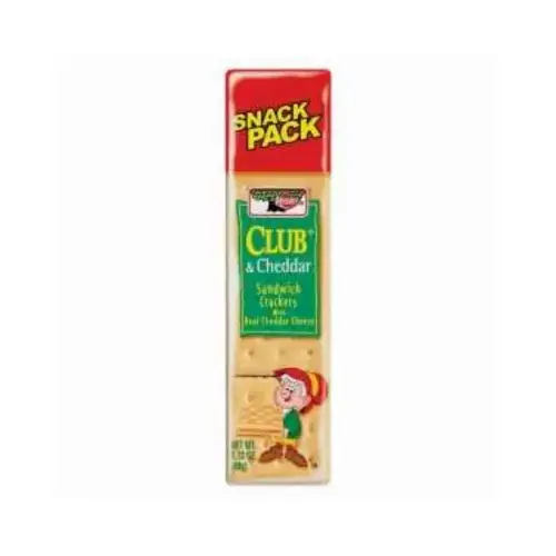 KCLUBC12 Sandwich Crackers, Club and Cheddar Flavor, 1.73 oz