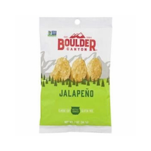 Boulder Canyon 649994-XCP8 Kettle Cooked Potato Chips Jalapeno 2 oz Pegged - pack of 8