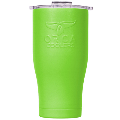 ORCA ORCCHA27LM/CL Chaser Series Tumbler, 27 oz Capacity, Stainless Steel, Clear/Lime