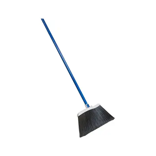 Quickie 754 Angle Broom, 15 in Sweep Face, Polypropylene Bristle, Steel Handle