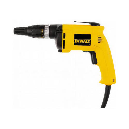 DEWALT DW255 Drywall Screwgun, 6 A, 1/4 In Chuck, 5300 Rpm Speed, 8 Ft ...