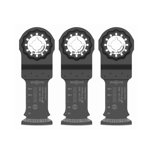 Starlock Oscillating Blade, 1-1/4 in, Bi-Metal Black - pack of 3