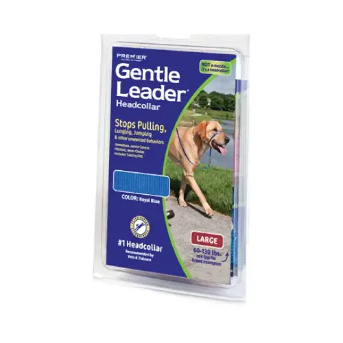 RADIO SYSTEMS GL-Q-HC-L-BLK Premier Gentle Leader Headcollar, Black, Large Dogs
