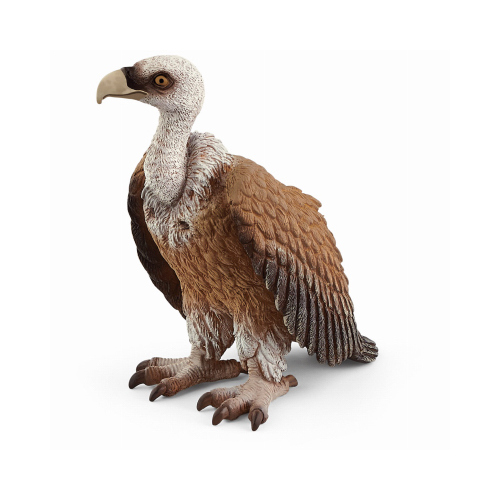 Brown & White Vulture Toy Animal Figure, Ages 3 & Up