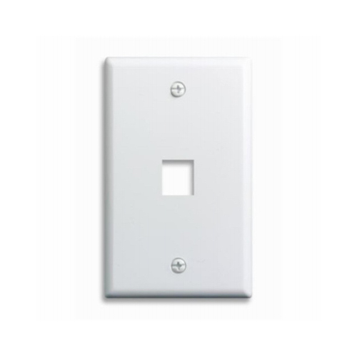 WHT 1G 1Port Wall Plate