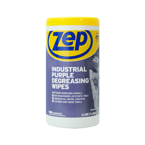 Zep, Inc. ZUINDPRPL65 65CT Degreasing Wipes