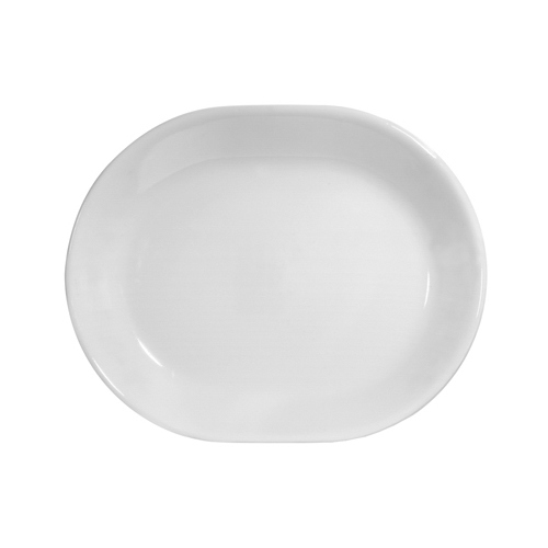 Serving Platter White Glass Winter Frost White 12-1/2" D White - pack of 3