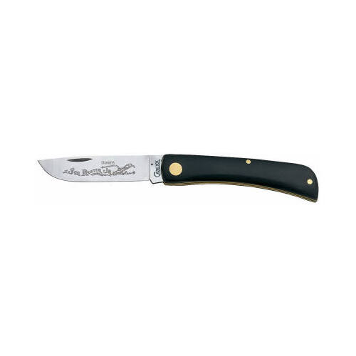 Case 095 Pocket Knife Sod Buster Jr Black Stainless Steel 3.63"