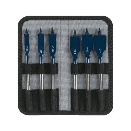 Daredevil Spade Bit Set, Standard, 6-Piece, HCS Blue