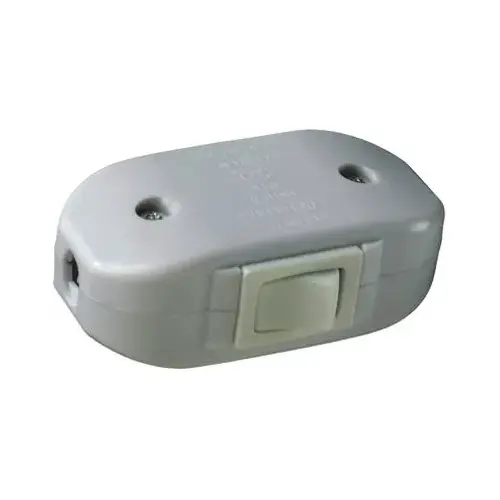 6A WHT Feed Cord Switch