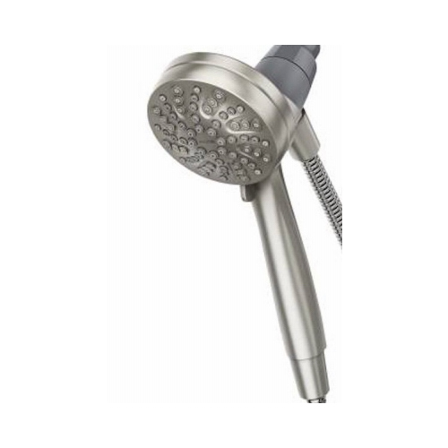 Engage Series Handheld Shower, 1/2 in Connection, 1.75 gpm, 6 Spray Settings, 6-Spray Function Brushed Nickel