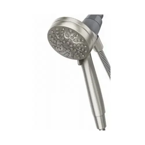 Engage Series Handheld Shower, 1/2 in Connection, 1.75 gpm, 6 Spray Settings, 6-Spray Function Brushed Nickel