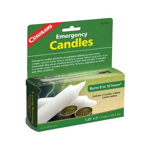 Coghlan's 8674-XCP4 Emergency Candle, 8 to 10 hr Burning - pack of 4