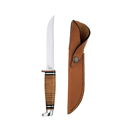Knife 9.5" Fixed Blade Hunter Brown Brown