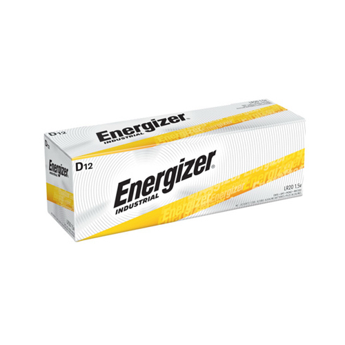 Energizer EN95 Battery, 1.5 V Battery, 20.5 Ah, D Battery, Alkaline, Zinc, Manganese Dioxide - pack of 12