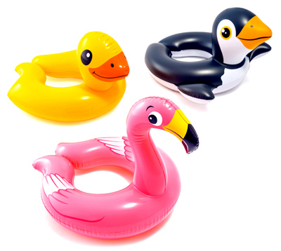 INTEX RECREATION CORPORATION 59220EP Animal Split Ring Float, 25 x 21 In., Assorted