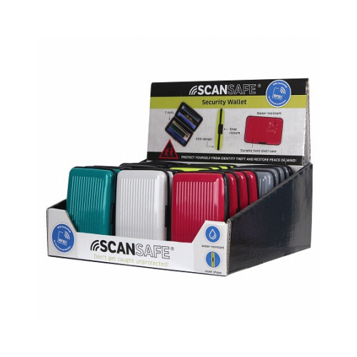 Scansafe AW2-24-XCP24 Security Wallet Safety and Security Aluminum Assorted - pack of 24