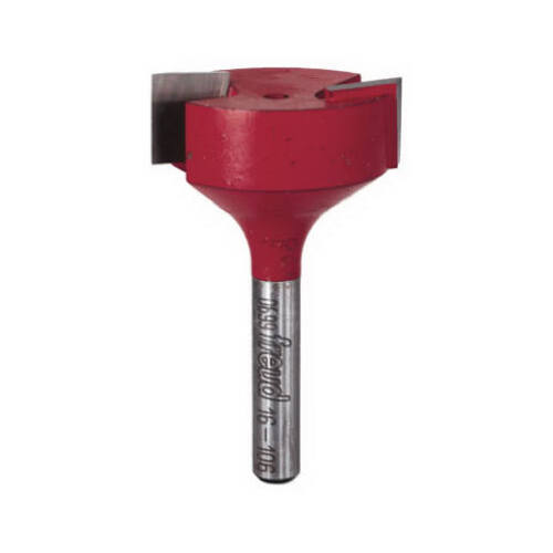 Router Bit, 1-1/4 in Dia Cutter, 2-1/8 in OAL, 1/4 in Dia Shank, 2-Cutter, Carbide