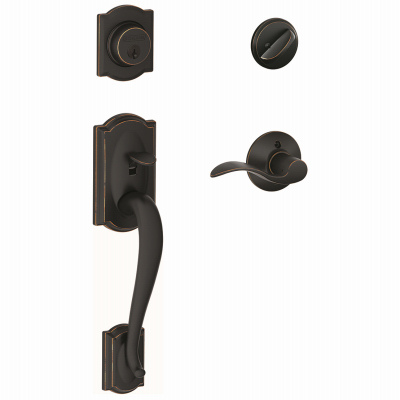 Schlage Lock Company F60GCAM716ACC BRZ Accent Handleset