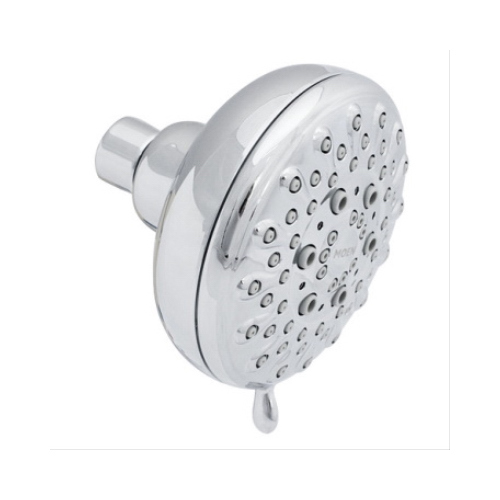 Banbury Series Shower Head, 1.75 gpm, 1/2 in Connection, IPS, Chrome, 4 in Dia