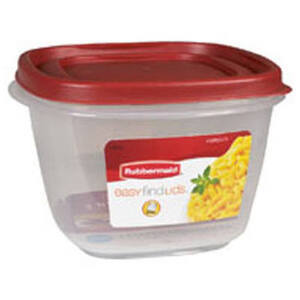 Rubbermaid Clear Plastic Square BPA-Free Food Storage Container 7