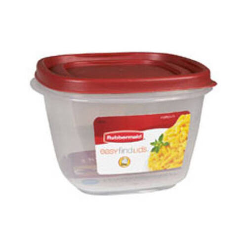 1777088 Food Storage Container, 7 Cups Capacity, Plastic, Clear