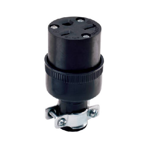 15A 250V BLK Connector