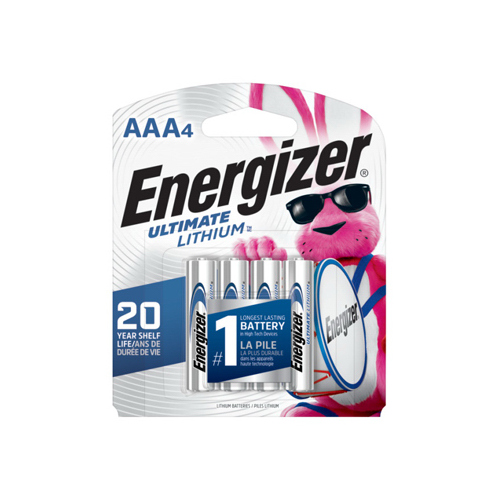 Energizer L92SBP-4 Ultimate Lithium AAA Battery