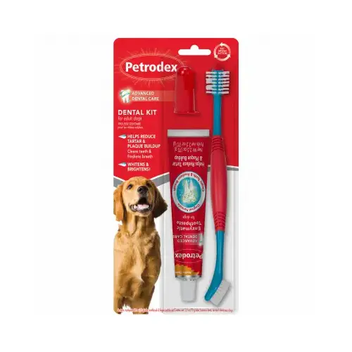 SERGEANT'S PET 52077 Dental Care Dog Toothpaste/Brush Kit, 2.5 oz.