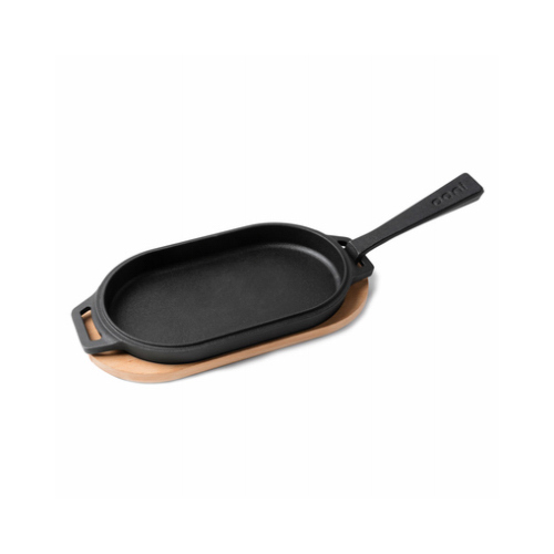 Sizzler Pan, Cast Iron, Black/Brown