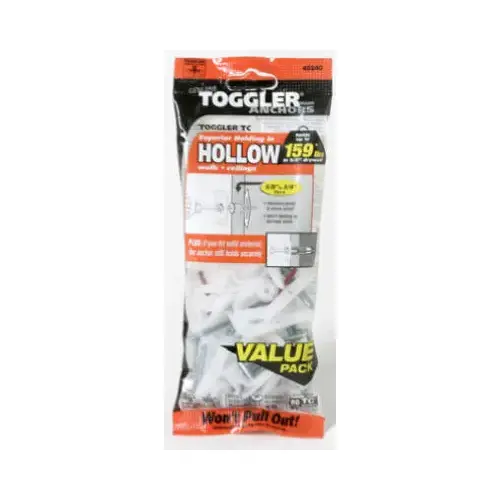 TC Hollow Wall Anchors, 5/8-3/4-In pack of 20