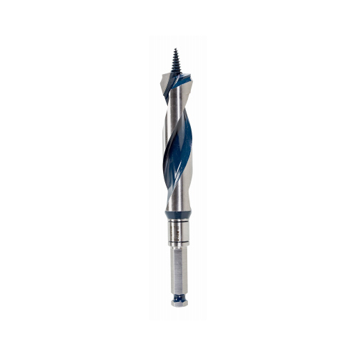 Daredevil Auger Drill Bit, 1 in Dia, 7-1/2 in OAL, Open-Faced, Wide Flute, 7/16 in Dia Shank