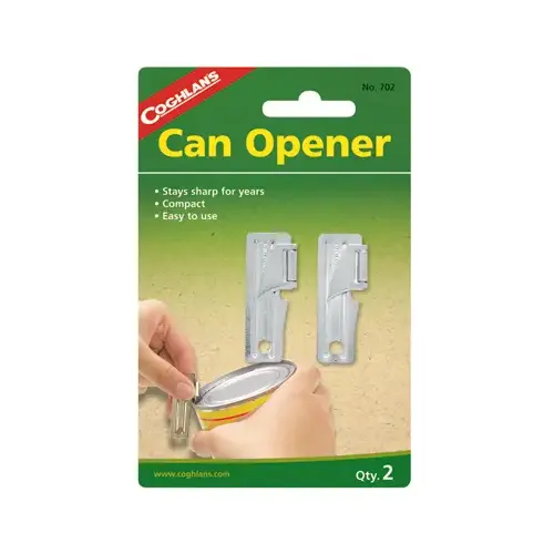 Can Opener 5.625" H X 3.750" W X 0.125" L Pair Nickel