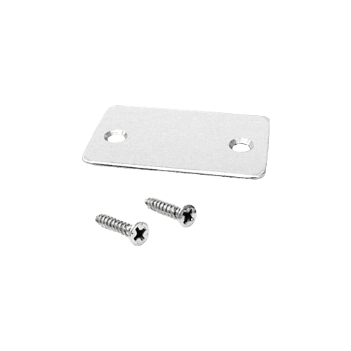 CRL SCECSA Satin Anodized End Cap with Screws for Shallow U-Channel