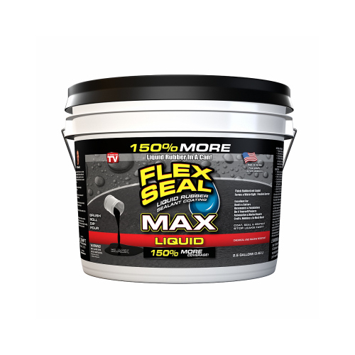 Flex Seal LFSMAXBLK02 Sealant Coating, Black, 2.5 gal, Can