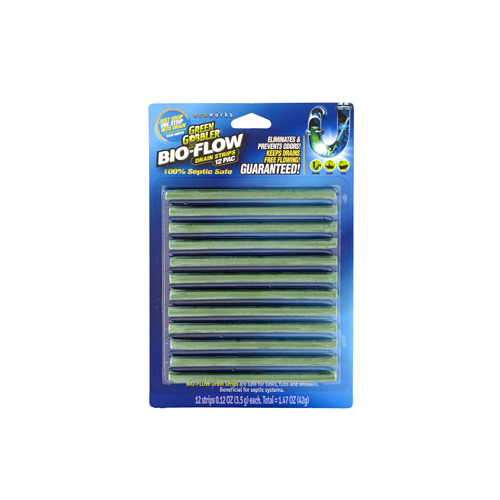 Drain Deodorizer Bio Flow Strip 12 pk