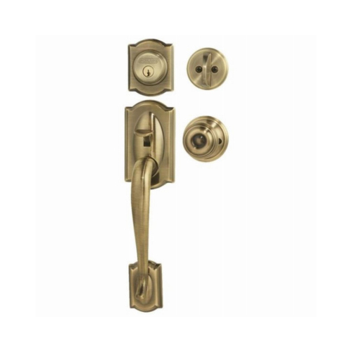 Schlage Lock Company F60GCAM609GEO AB Georgian Handle Set