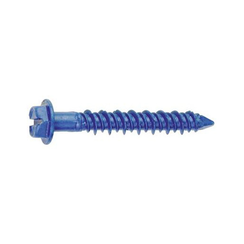 1/4" x 4" Screw Anchor, Hex, Phillips, Slotted Drive, Steel, Climaseal, 25 PK - pack of 25
