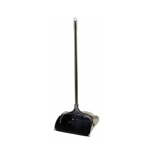 Dustpan, 12.8 in L, 11.3 in W, Black