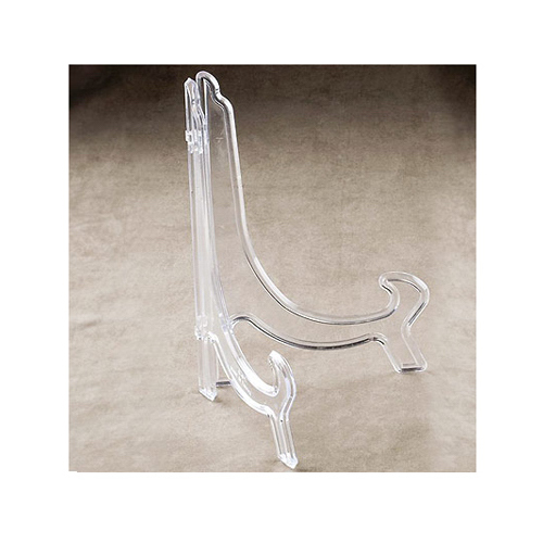 Plate Stand 10" Acrylic Clear - pack of 6