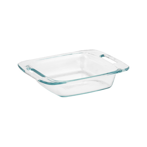 Square Dish 8" W X 8" L Clear Clear