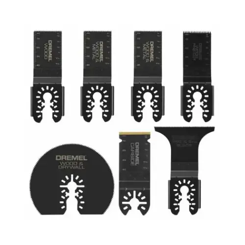 Universal Multi-Material Oscillating Blade Assortment (7-Piece)