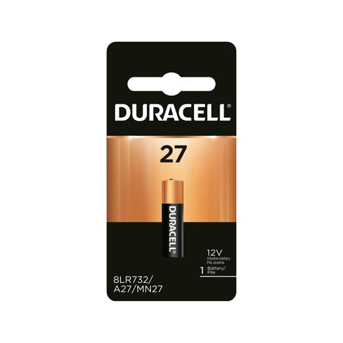 DURACELL MN27BPK Battery, 12 V Battery, 20 mAh, MN27 Battery, Alkaline